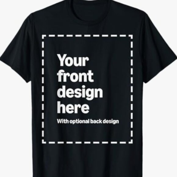 Custom Front & Back Print T-Shirt with Your Image  (Read Description) - Picture 1 of 1